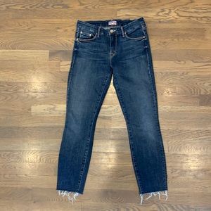 Euc mother looker ankle fray jeans